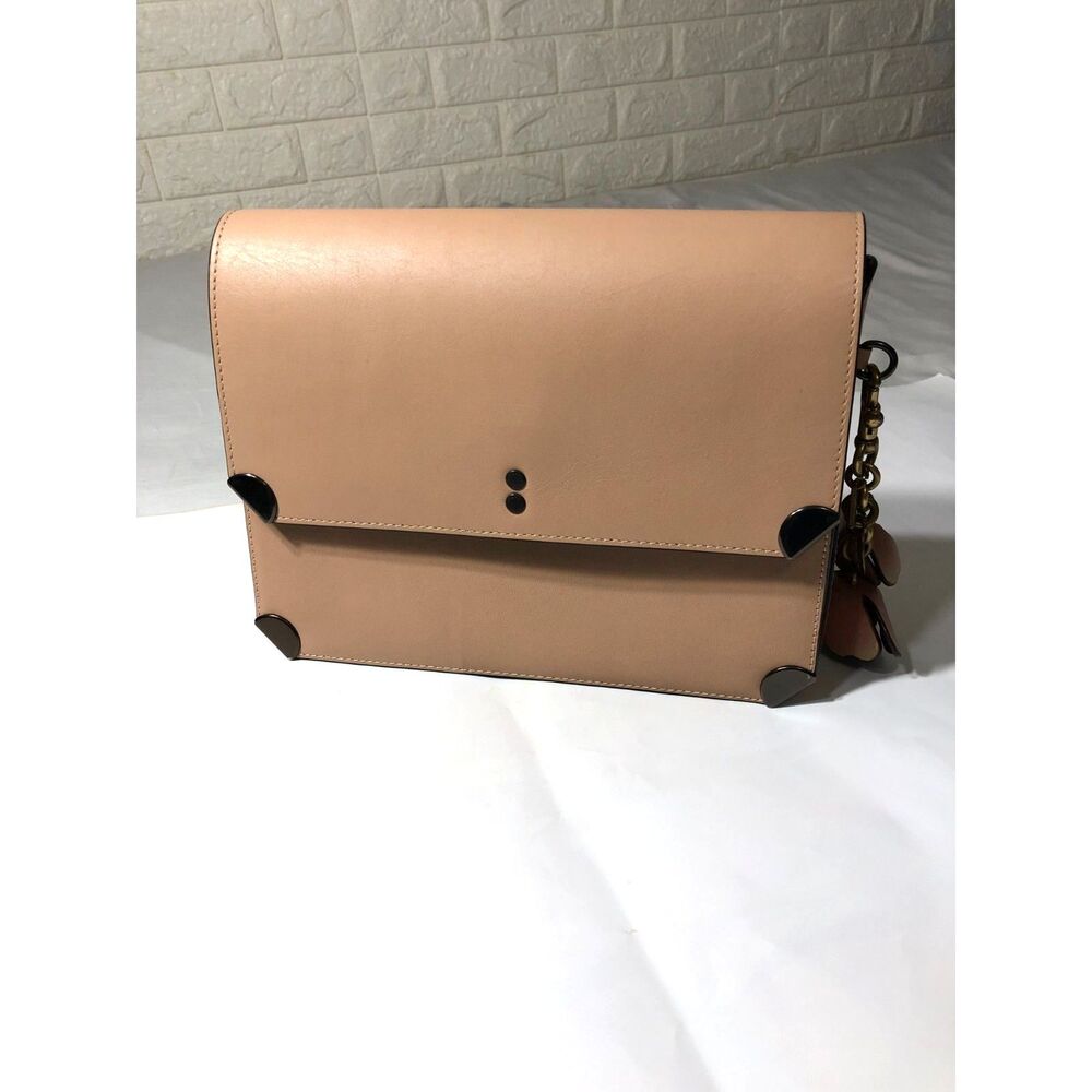 Coach 1941 Cooper Small Colorblock Bag Beechwood Chalk Leather 38660 Tea Rose